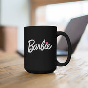 BARBIE Black Mug 15oz