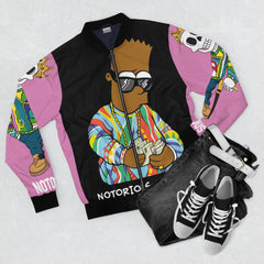 Notorious Bart  Bomber Pink Jacket