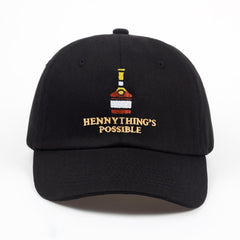 Henny  bottle embroidery Dad Hat men women Baseball Cap adjustable Hip-hop snapback cap hats