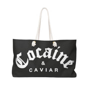COCAINE & CAVIAR BLACK  Weekender Bag