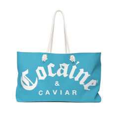 COCAINE & CAVIAR BLUE  Weekender Bag