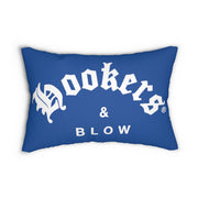 Hookers & Blow Blue Spun Polyester Lumbar Pillow