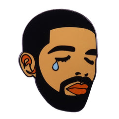 Crying Drake lapel pin music art badge perfect stocking stuffer