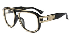 Oversized Square Sunglasses Men Women Metal Thick Frame Brand Glasses Designer Fashion Male Female