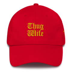 THUG WIFE DAD'S HAT GOLD