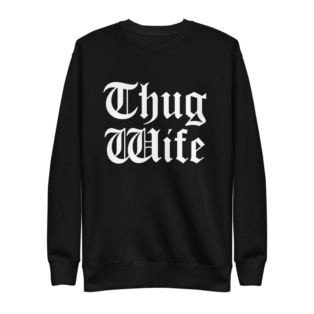 Cocaine Caviar Thug Wife Sweatshirt Large Black
