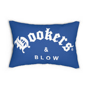 Hookers & Blow Blue Spun Polyester Lumbar Pillow
