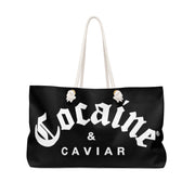 COCAINE & CAVIAR BLACK  Weekender Bag