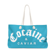 COCAINE & CAVIAR BLUE  Weekender Bag