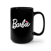 BARBIE Black Mug 15oz