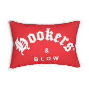 Hookers & Blow Red Spun Polyester Lumbar Pillow
