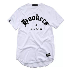 HOOKERS & BLOW SCOOP T-SHIRT WHITE