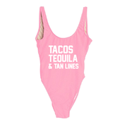 Tacos Tequila & Tan Lines One Piece