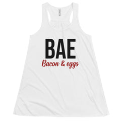 Bae Bacon and Eggs  Racerback Tank Top